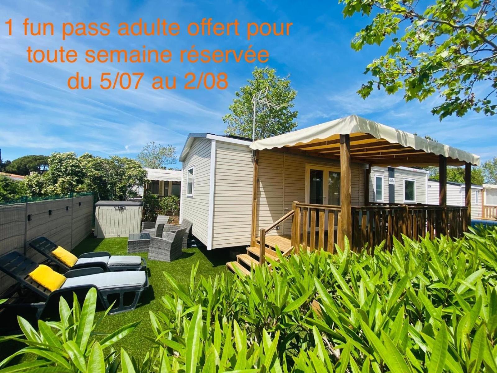 Mobil Home Familial Neuf De 2024 Pour 8 Personnes Valras-Plage Εξωτερικό φωτογραφία